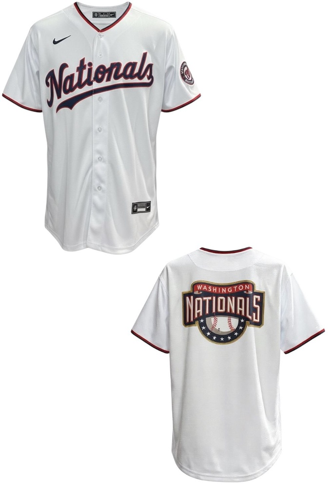 CAMISETA EQUIPO MLB NATIONALS BLANCO