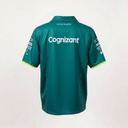 CAMISETA F1 SPORT ASTON MARTIN COLOR VERDE ZIPPER FLUORECENTE