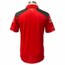 CAMISETA F1 SPORT MARCA PUMA COLOR ROJO DOS FRANJAS NEGRAS AL FRENTE CON TIGRE Y CABALLO