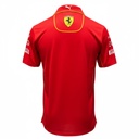 CAMISETA F1 SPORT MARCA PUMA COLOR ROJO CON ZIPPER BLANCO
