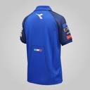 CAMISETA F1 SPORT DUCATI COLOR AZUL Y MANGA COLOR NEGRO COLORES BANDERA DE MEXICO ATRAS