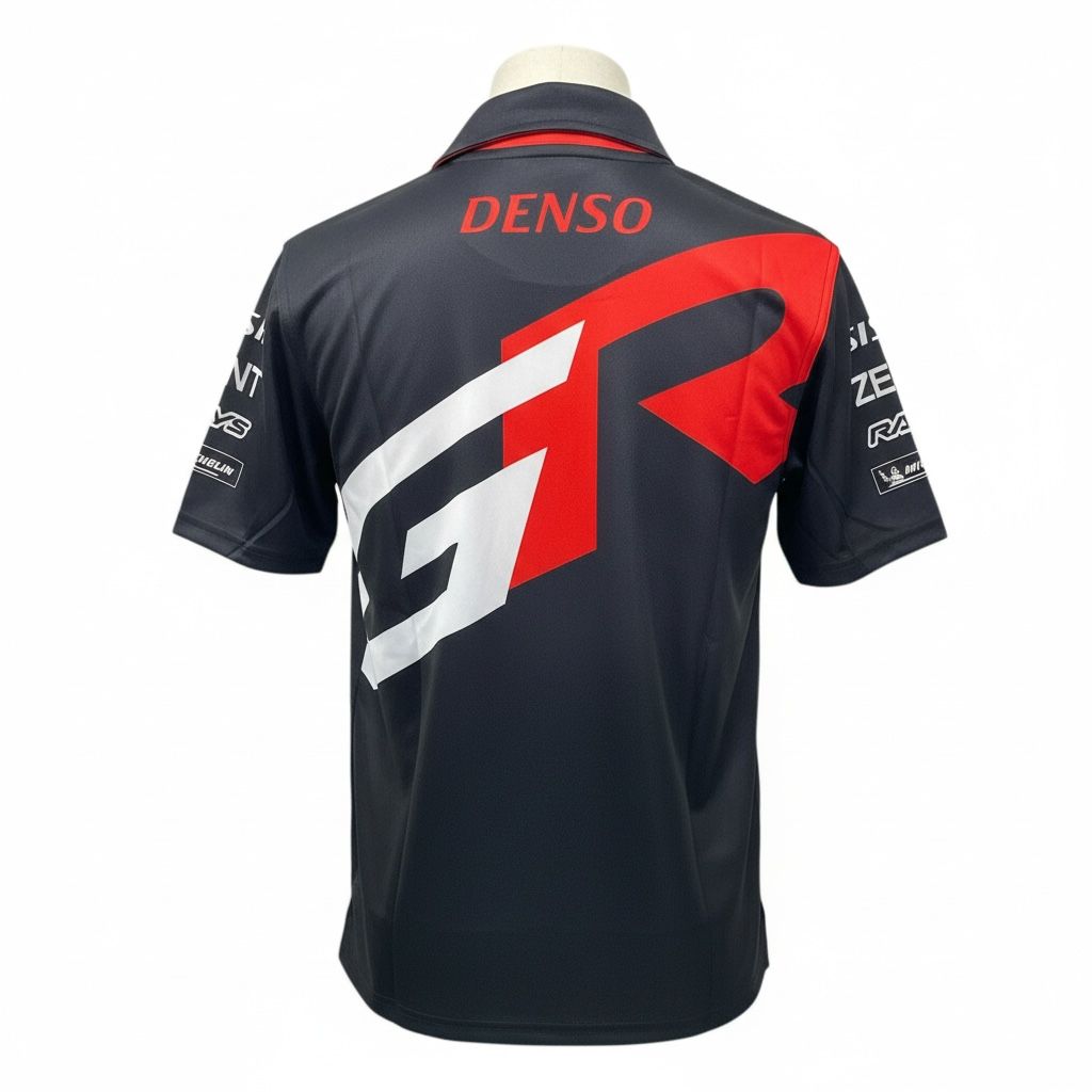 CAMISETA F1 SPORT MARCA GR NEGRO LETRA G EN BLANCO AL FRENTE