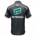 CAMISETA F1 MERCEDES AMG PETRONAS SPORT BOTON ESCONDIDO COLOR NEGRO