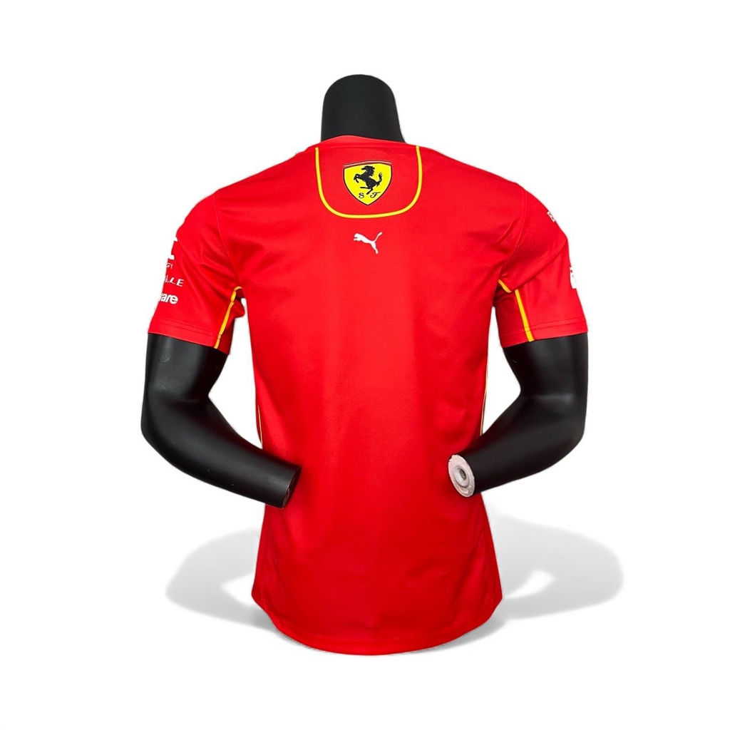 CAMISETA F1 CUELLO REDONDO COLOR ROJA # 55 EN PARTE INFERIOR