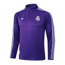 SET DEPORTIVO MANGA LARGA EQUIPO MADRID COLOR MORADO CON FRANJAS  BLANCAS EN MANGA