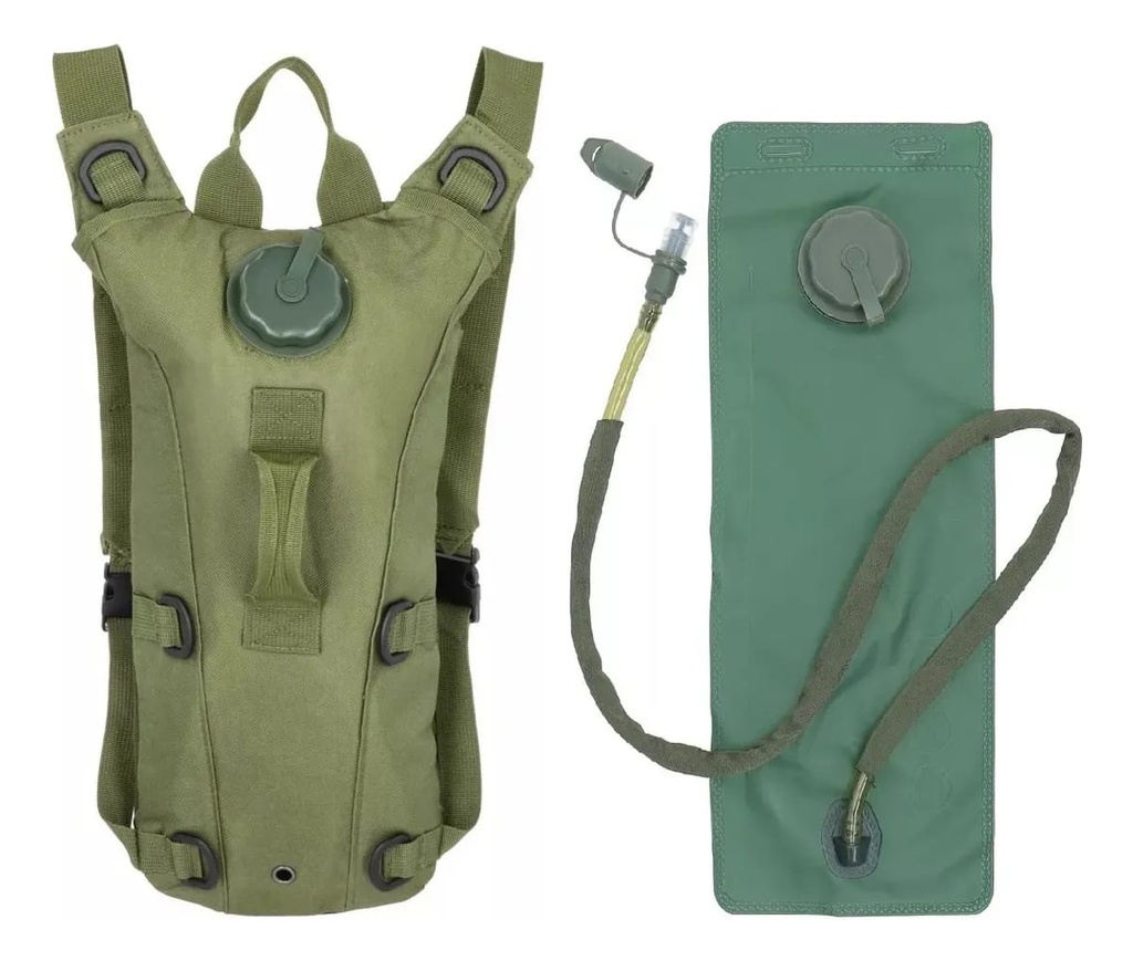 MOCHILA CANTINFLORA BOLSO DE AGUA COLOR VERDE