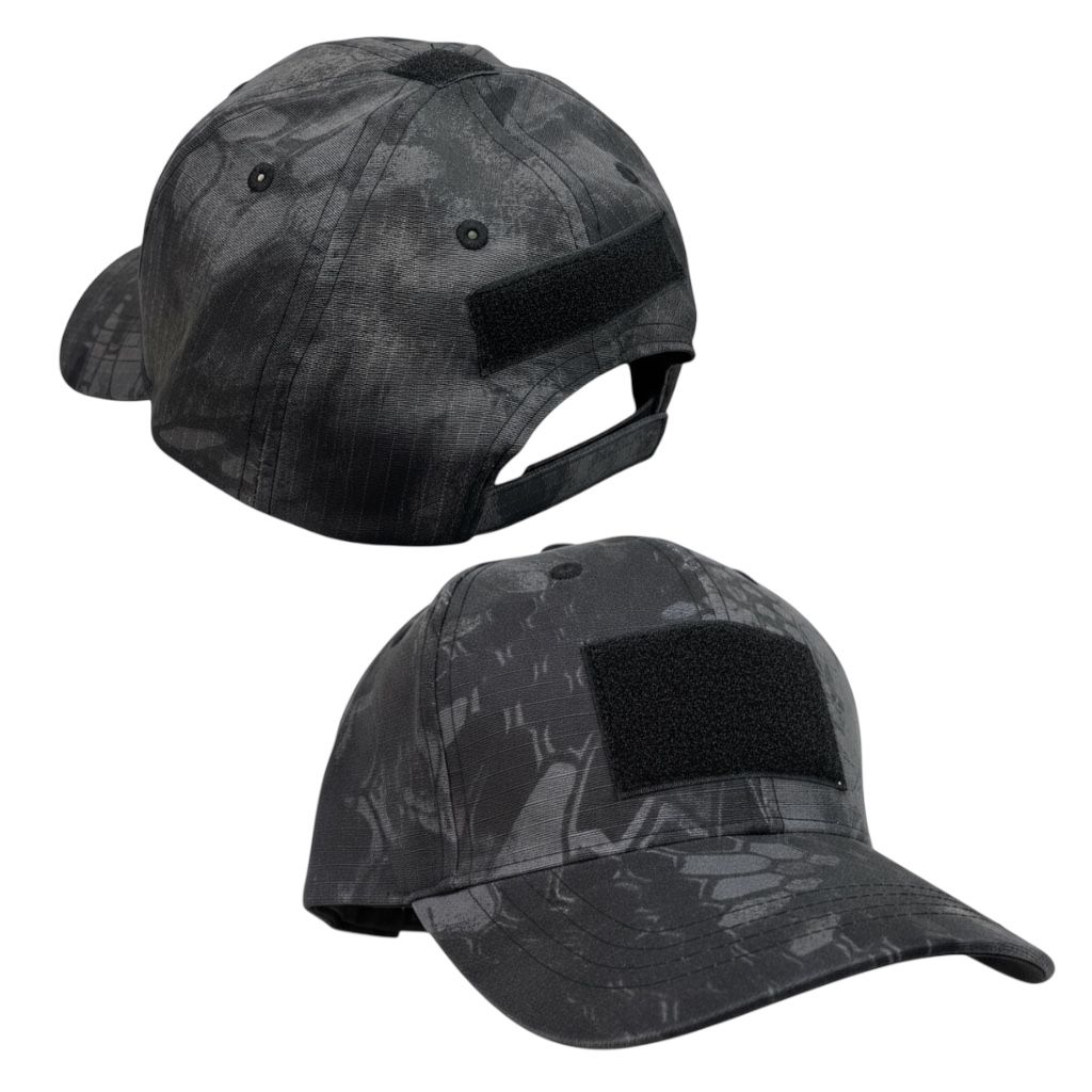 GORRA TACTICA MOTEADA CON PARCHE