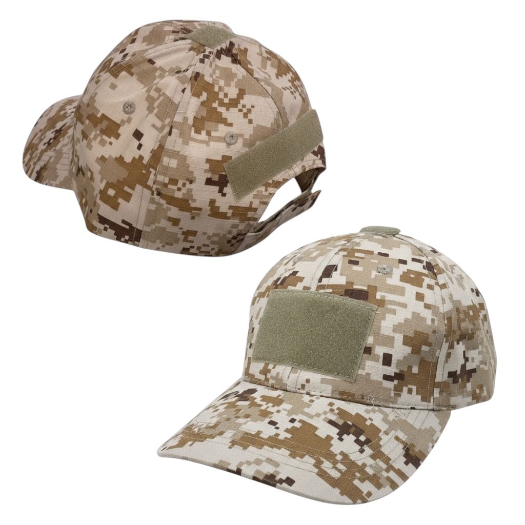 GORRA TACTICA MOTEADA CON PARCHE