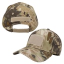 GORRA TACTICA MOTEADA CON PARCHE