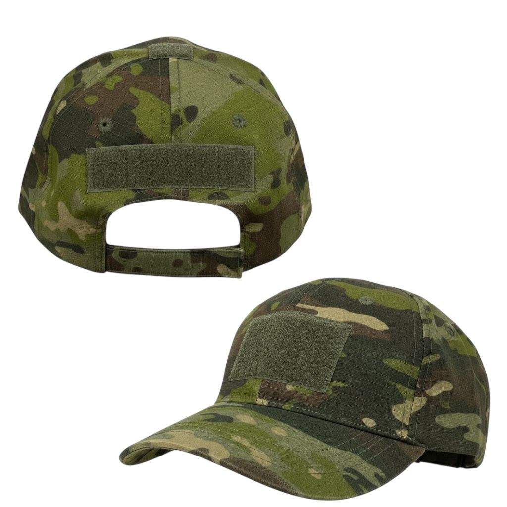 GORRA TACTICA MOTEADA CON PARCHE