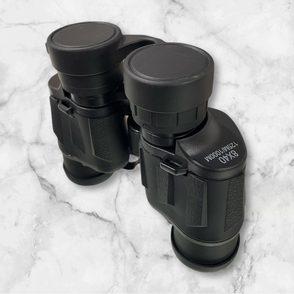 BINOCULARES ACERO DE PLASTICO 18*14CM COLOR NEGRO