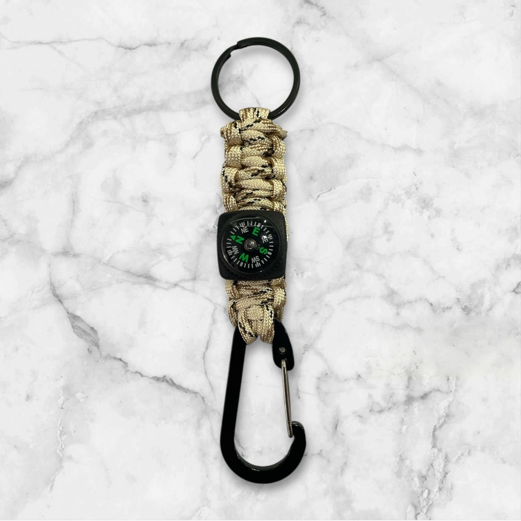 LLAVERO BRUJULA CON CINTA TRENSADA COD:2507