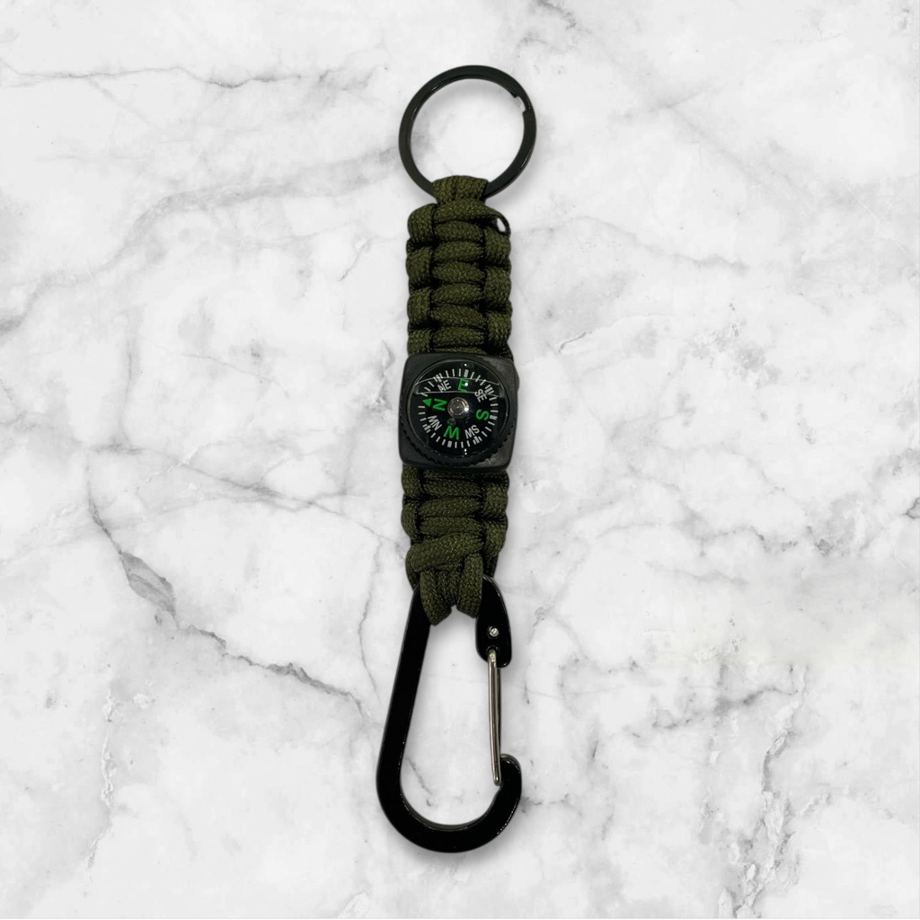 LLAVERO BRUJULA CON CINTA TRENSADA COD:2507