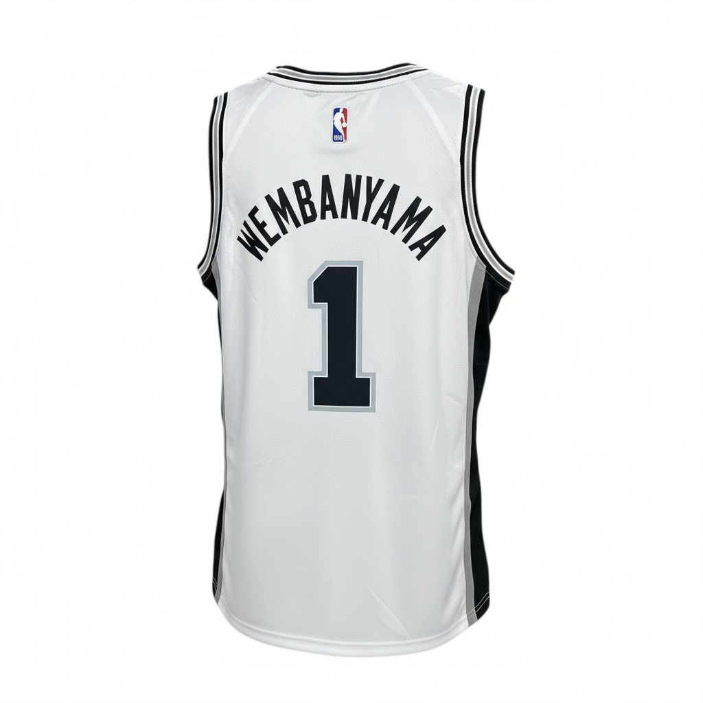 CAMISETA EQUIPO NBA SPURS BLANCA