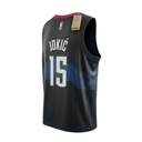 CAMISETA EQUIPO NBA DENVER NUGGETS NEGRA NUMERO 15