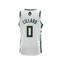 CAMISETA EQUIPO NBA BUCKS BLANCA NUMERO 0