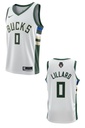 CAMISETA EQUIPO NBA BUCKS BLANCA NUMERO 0