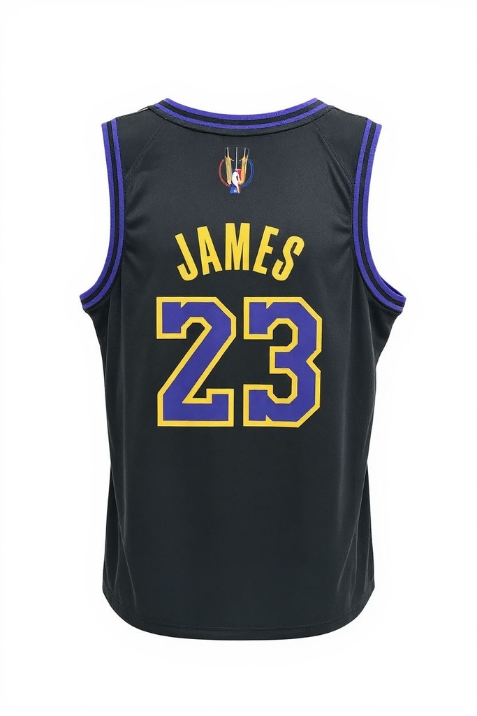CAMISETA EQUIPO NBA LAKERS NEGRA NUMERO 23