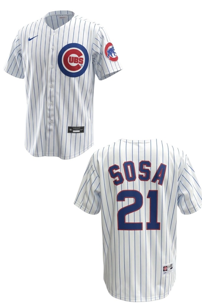 CAMISETA EQUIPO MLB UBS BLANCA NUMERO 21