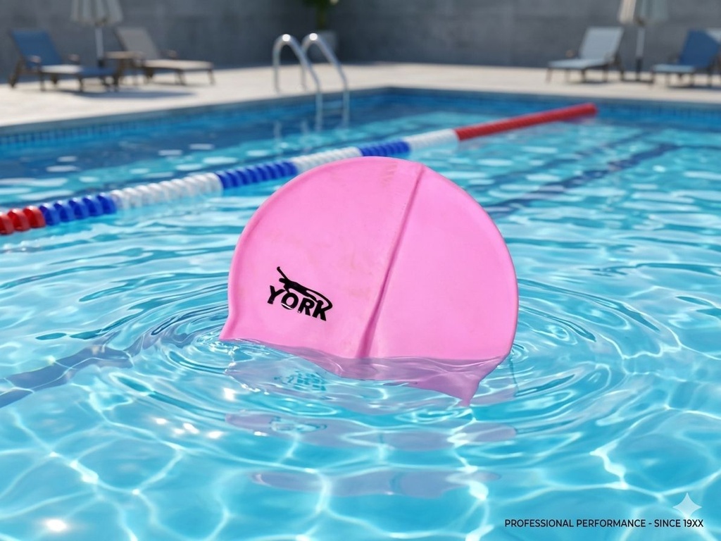 GORROS DE NATACION SIN DIBUJO ROSADOS
