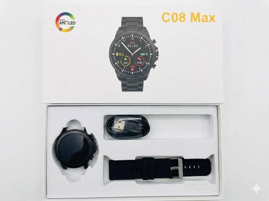 RELOJ DE HOMBRE C08 MAX SUPER AMOLED
