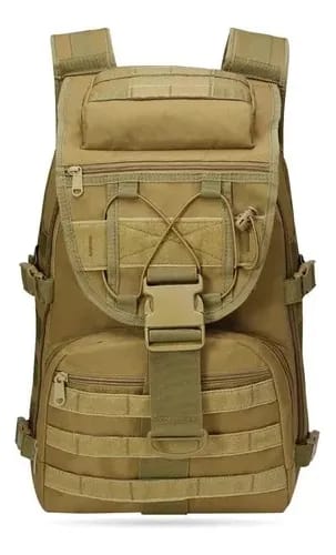 MOCHILA PECHERA CHALECO COLOR CAFE