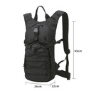 MOCHILA TACTICA MILITAR COLOR NEGRO