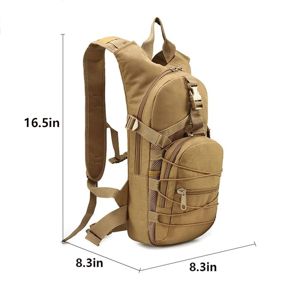 MOCHILA TACTICA MILITAR COLOR CAFE