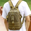 MOCHILA DE PESCA PEQUEÑA DOBLE HOMBRO COLOR VERDE CAFE