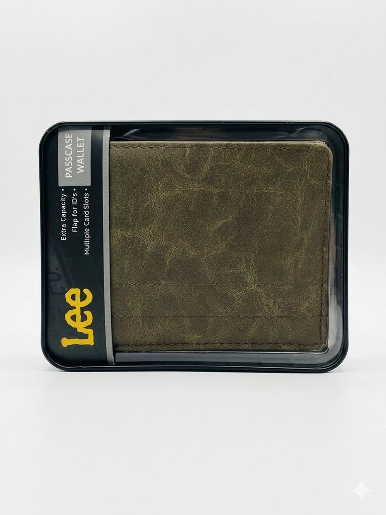 BILLETERA LEE PASSCASE WALLET COLOR CAFE OSCURO