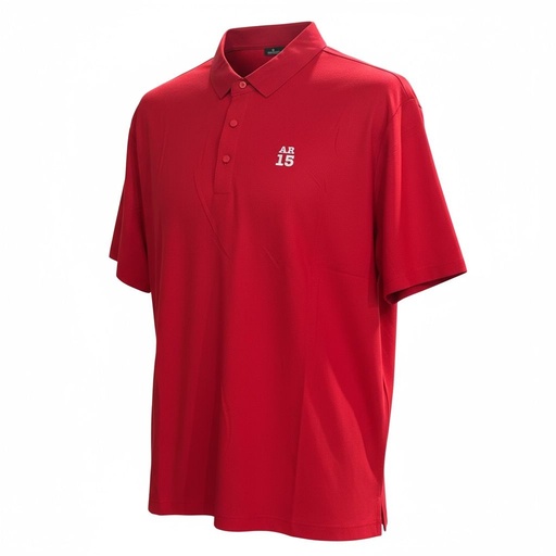 [TAPS00062] CAMISA TIPO POLO MARCA AR15 (L, ROJO)