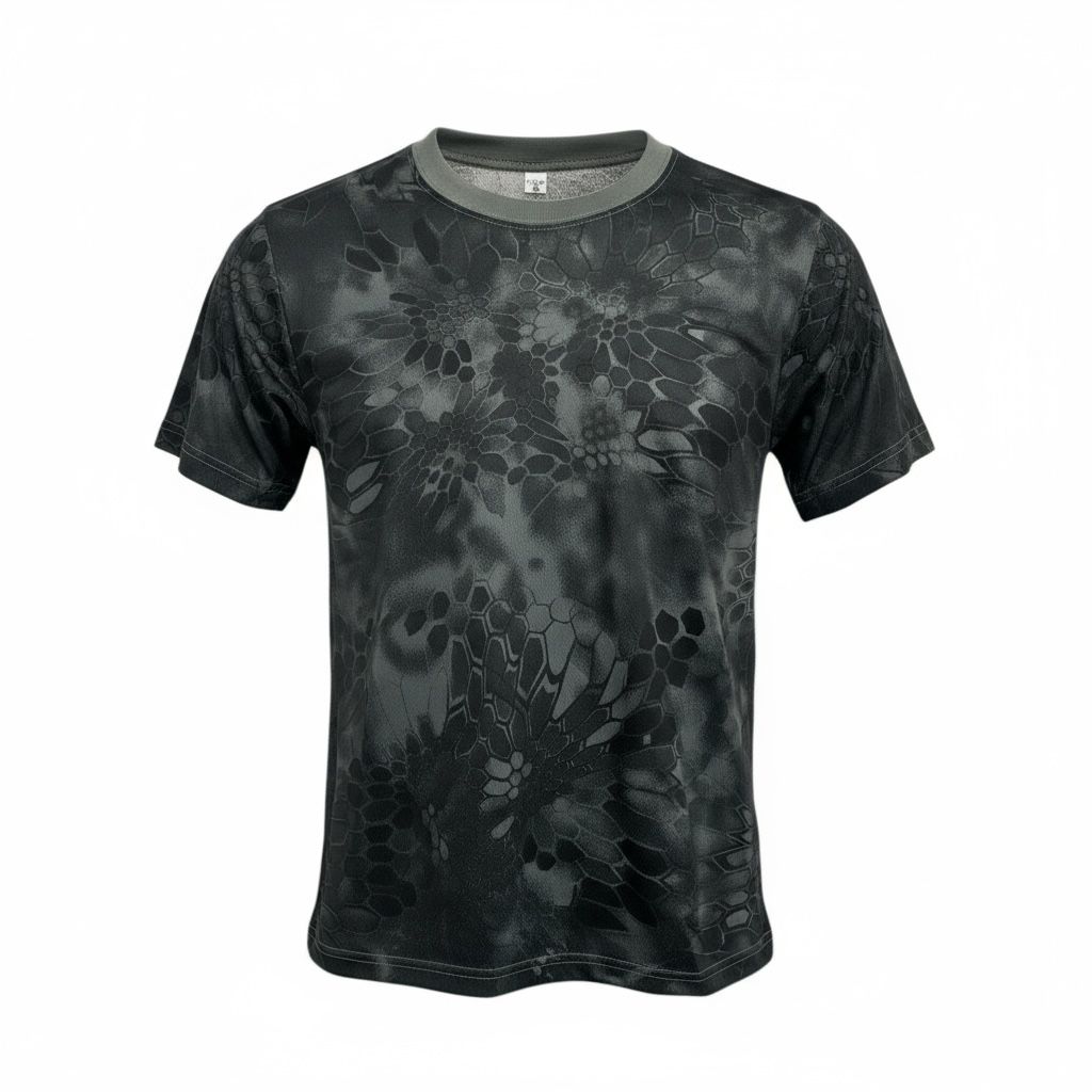 CAMISETA CUELLO REDONDO MOTEADAS