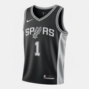 CAMISETA EQUIPO NBA SPURS NEGRA
