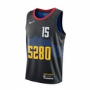 CAMISETA EQUIPO NBA DENVER NUGGETS NEGRA NUMERO 15