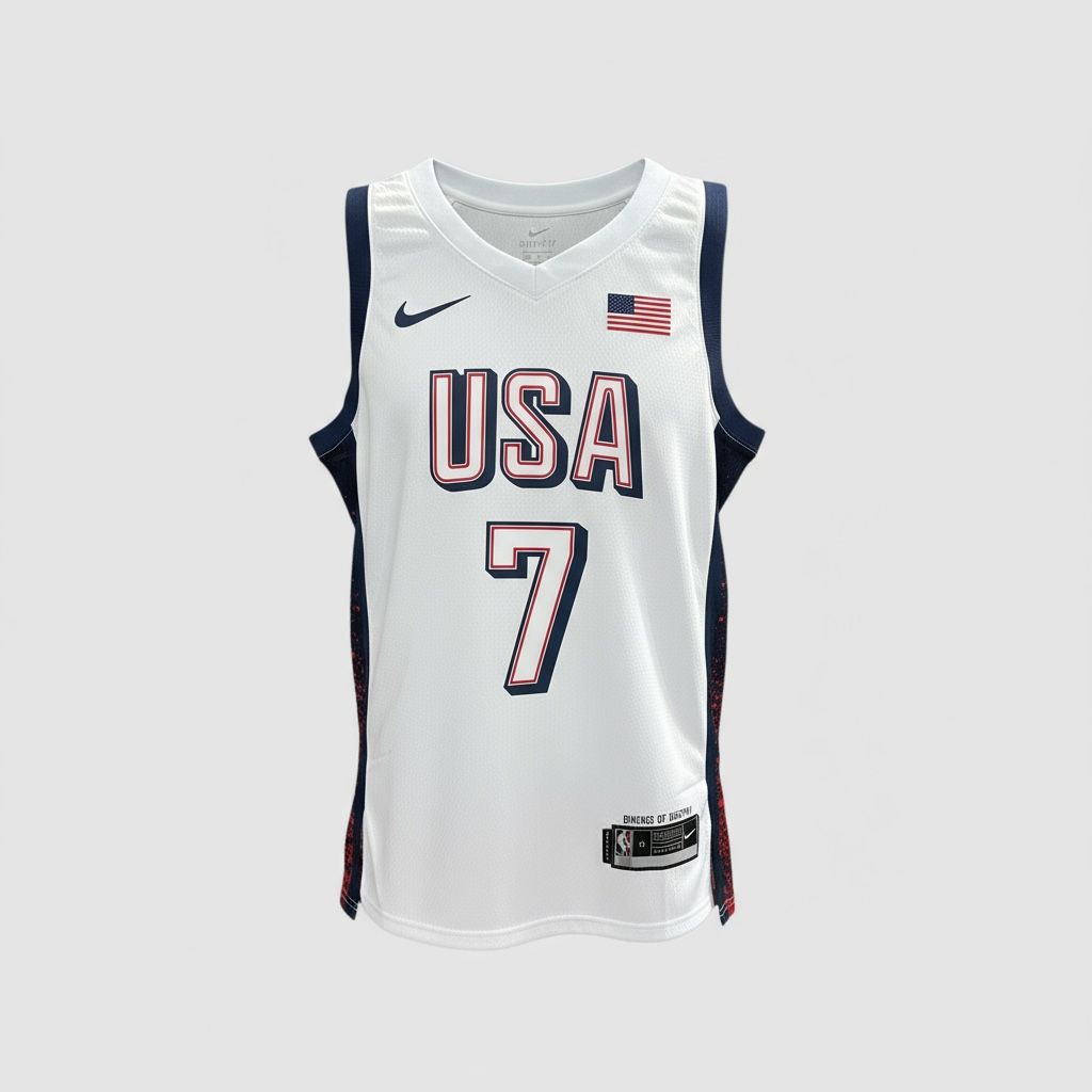 CAMISETA EQUIPO NBA USA BLANCA NUMERO 7