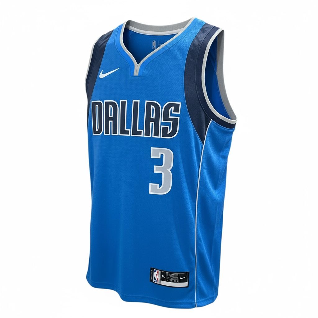 CAMISETA EQUIPO NBA DALLAS CELESTE NUMERO 3