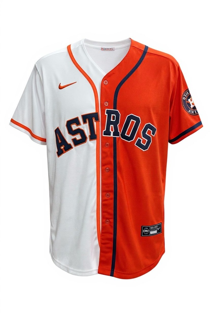 CAMISETA EQUIPO MLB ASTROS NARANJA Y BLANCO