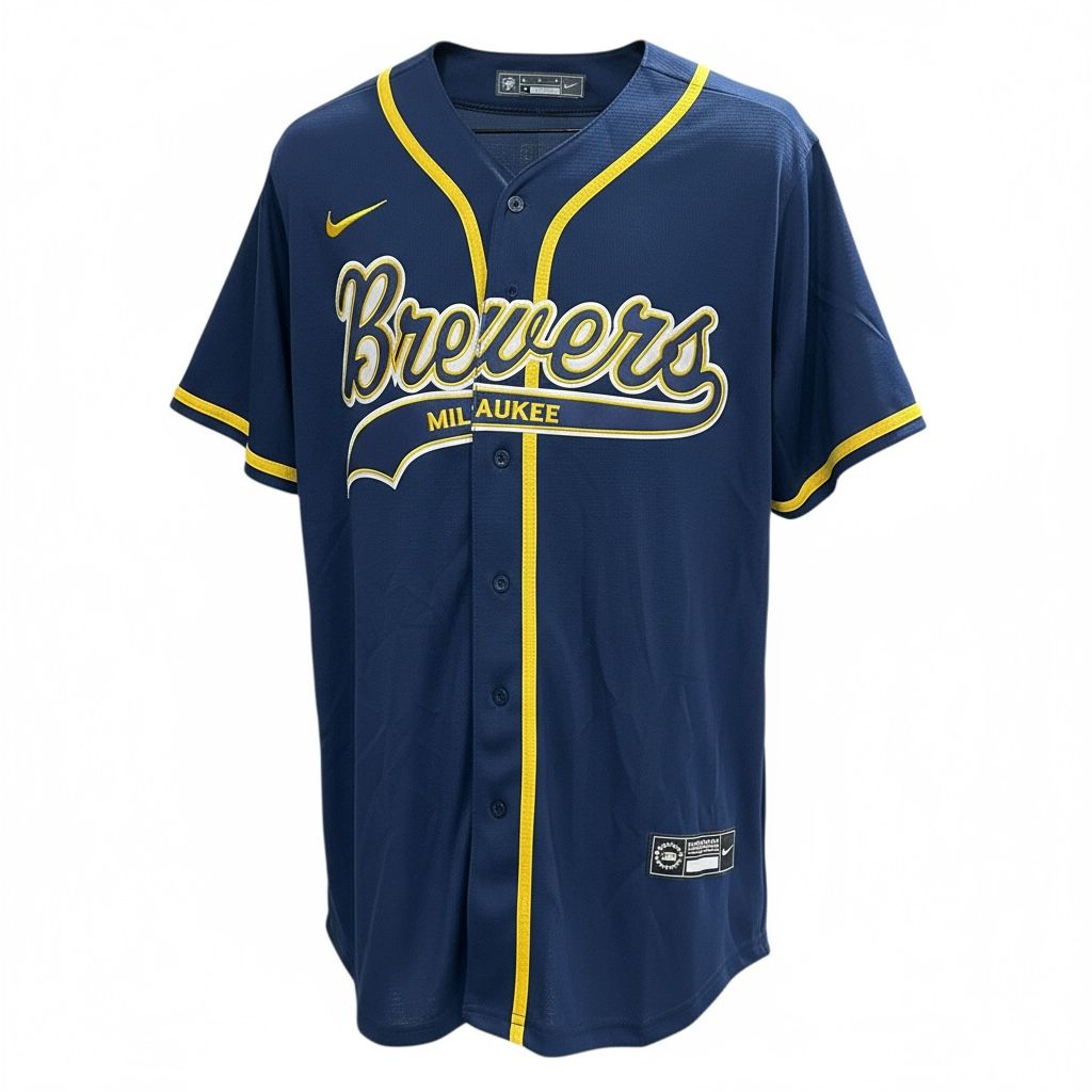 CAMISETA EQUIPO MLB BREWERS AZUL