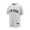 CAMISETA EQUIPO MLB YANKEES RAYADA CELESTE NUMERO 3