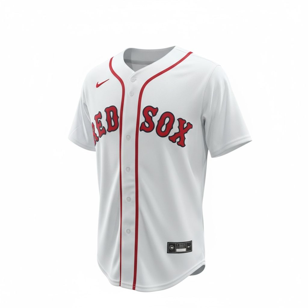 CAMISETA EQUIPO MLB RED SOX BLANCA