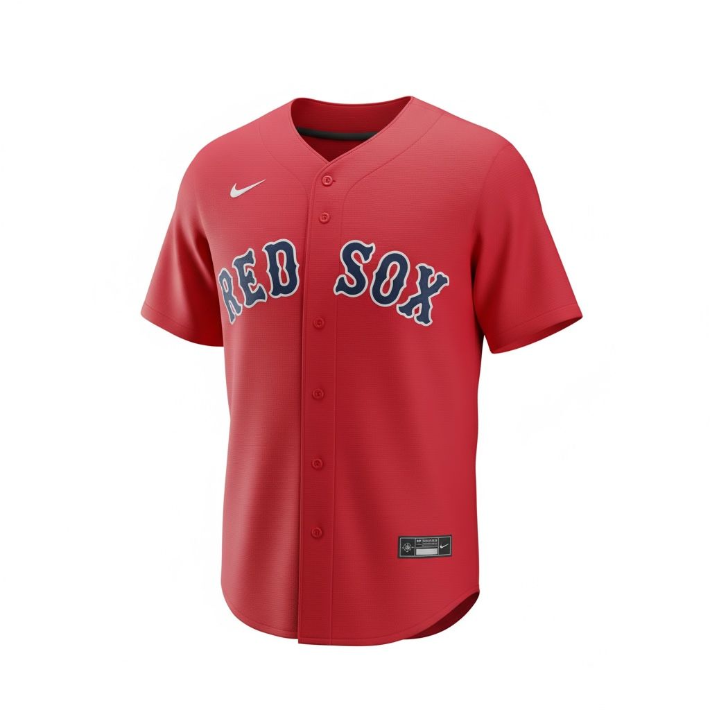 CAMISETA EQUIPO MLB RED SOX ROJA