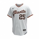 CAMISETA EQUIPO MLB GIANTS BLANCA NUMERO 25