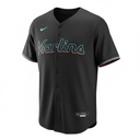 CAMISETA EQUIPO MLB MARLINS NEGRA
