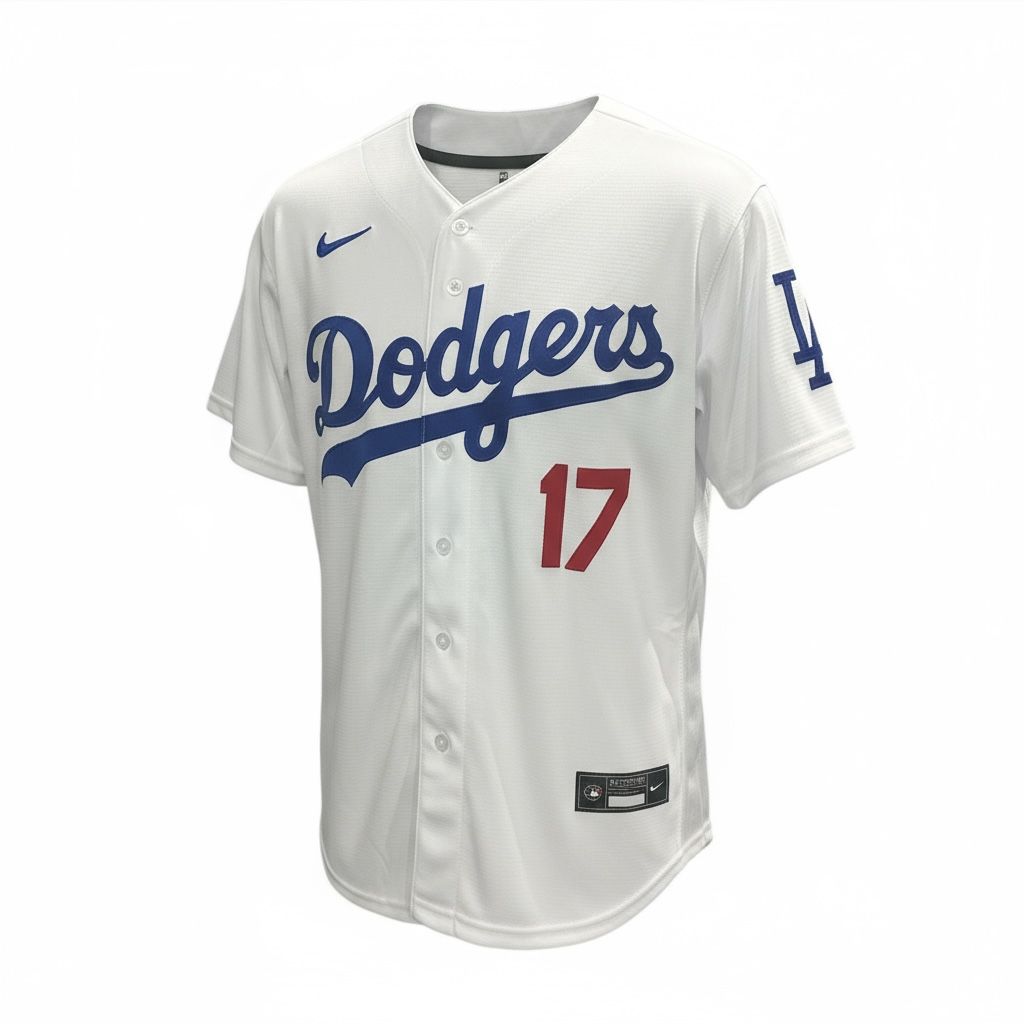 CAMISETA EQUIPO MLB DODGERS BLANCA NUMERO17