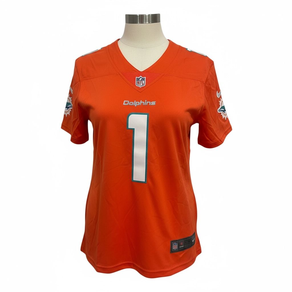 CAMISA EQUIPO NFL  DOLPHINS NARANJA MUJER