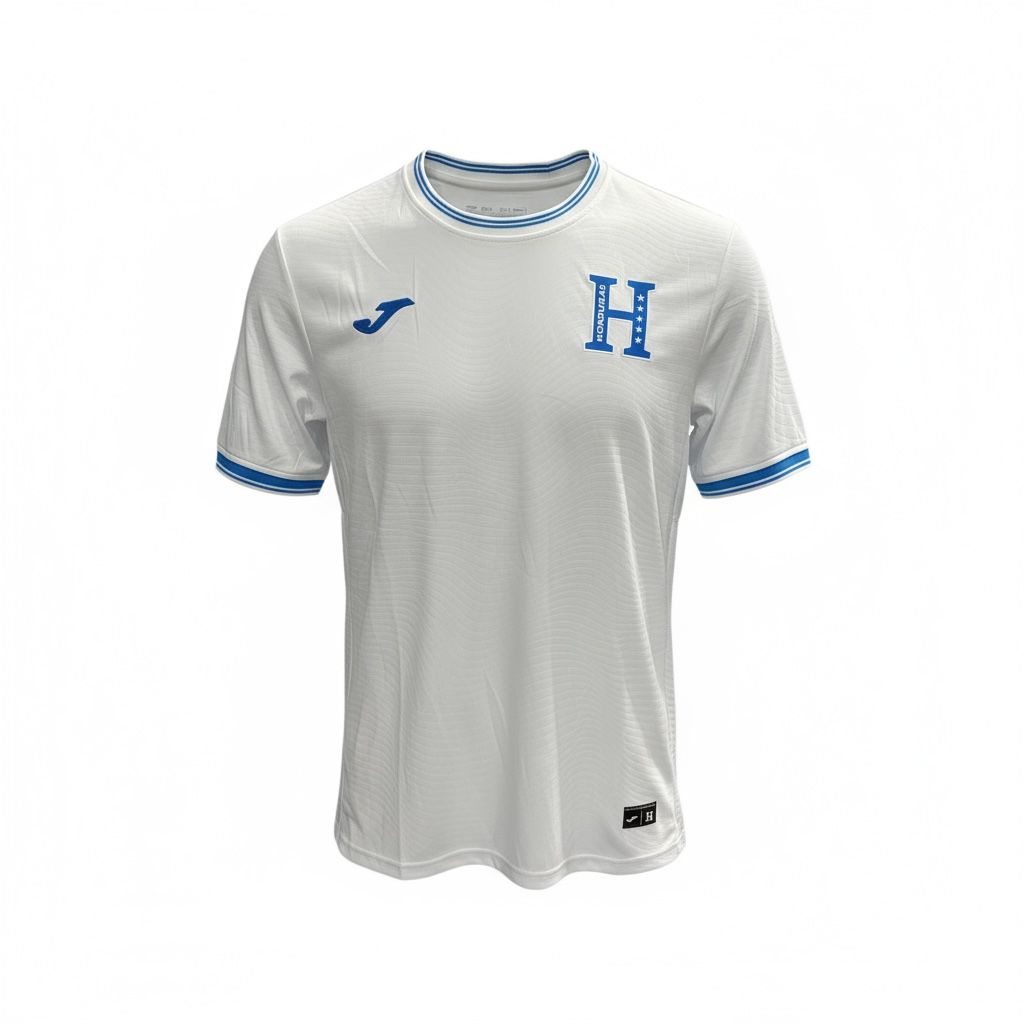 CAMISETA CUELLO REDONDO EQUIPO SOCCER HONDURAS BLANCA HOMBRE