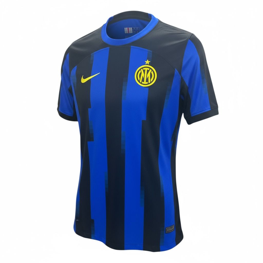 CAMISETA CUELLO REDONDO EQUIPO SOCCER INTER DE MILAN AZUL Y NEGRO HOMBRE
