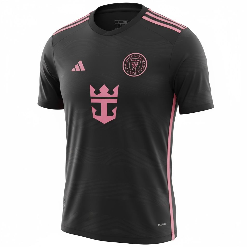 CAMISETA CUELLO REDONDO EQUIPO SOCCER INTER DE MILAN NEGRO HOMBRE