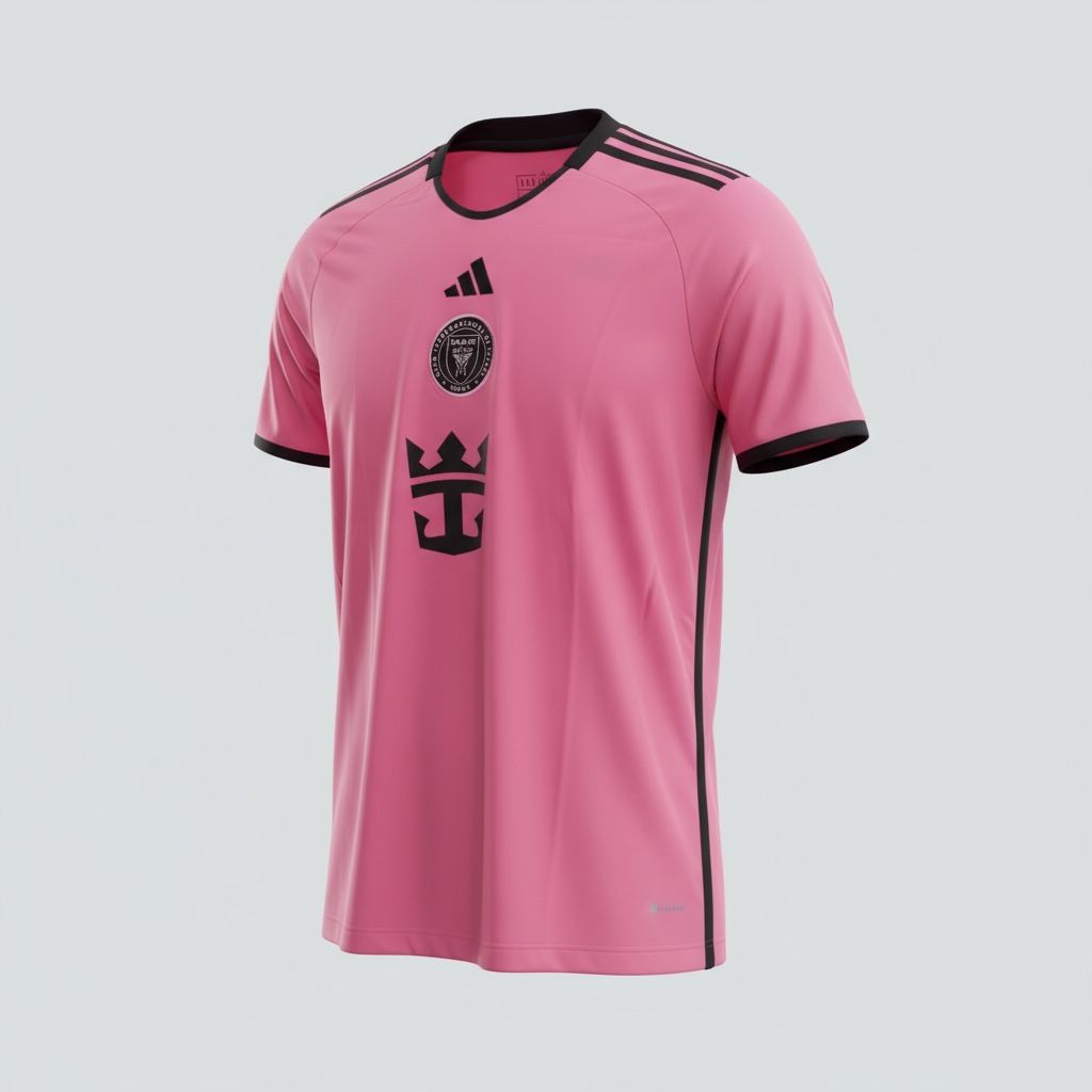 CAMISETA CUELLO REDONDO EQUIPO SOCCER INTER DE MILAN ROSADO HOMBRE