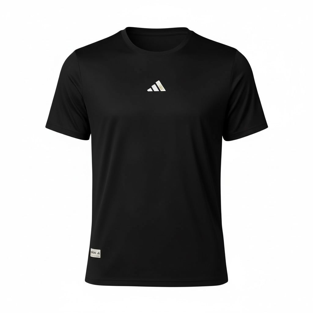 CAMISETA ADIDAS SLIM FIT F072 COLOR  NEGRA UNISEX